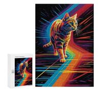 Jigsaw for Teenagerss 300 PCS Cat Between Lines Puzzles for Adults Relax Games Analysis And Logic Fun at Home Activities, 300 PCS