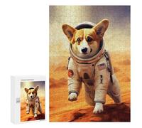 Jigsaw for Teenagerss 300 PCS Corgi Mars Teenagers Puzzles Relaxing Games Pattern Assembly Unique Birthday And Xmas Gifts 300 PCS