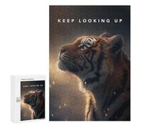 Jigsaw for Teenagerss 300 PCS Keep Looking Up Motivation Adult Jigsaw Puzzle Brain Teaser Game Perfect Decoration Fun at Home Activities, 300 PCS