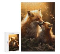 Jigsaw for Teenagerss 300 PCS Love Couple Romance Foxes Adult Jigsaw Puzzle Relaxing Games Home Decoration Unique Birthday And Xmas Gifts 300 PCS