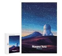 Jigsaw for Teenagerss 300 PCS Mauna Kea Observatory Puzzle for Adults Relax Games But Fun And Humorous Unique Birthday And Xmas Gifts 300 PCS