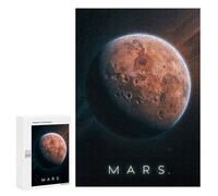 Jigsaw for Teenagerss 300 PCS Planet Mars in Space Puzzle for Adults Relax Games But Fun And Humorous Unique Birthday And Xmas Gifts 300 PCS