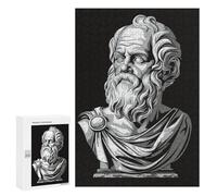 Jigsaw for Teenagerss 300 PCS Socrates Philosopher Bust Adult Jigsaw Puzzle Brain Teaser Game Perfect Decoration Fun at Home Activities, 300 PCS