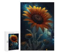 Jigsaw for Teenagerss 300 PCS Sunflower Milky Way Galaxy Puzzle for Adults Relax Games But Fun And Humorous Unique Birthday And Xmas Gifts 300 PCS