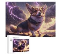 Jigsaw for Teenagerss 300 PCS Thundering Corgi Adventure Adult Jigsaw Puzzle Relaxing Games Home Decoration Unique Birthday And Xmas Gifts 300 PCS