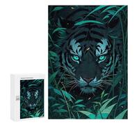 Jigsaw for Teenagerss 300 PCS Tiger in Night Puzzles for Adults Relax Games Analysis And Logic Fun at Home Activities, 300 PCS