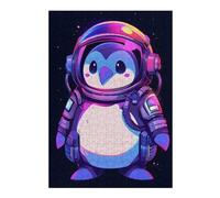 Jigsaw for Teenagerss 38x26cm/1000pcs Cool Astronaut Penguin Jigsaw for Adults Hands-on Game Difficult Challenge Challenging Game Gifts 38x26cm/1000pcs