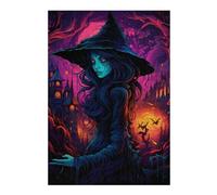 Jigsaw for Teenagerss 38x26cm/1000pcs Enchanted Witch's Realm Jigsaw for Adults DIY Toys Difficult Challenge Christmas Birthday Gifts 38x26cm/1000pcs