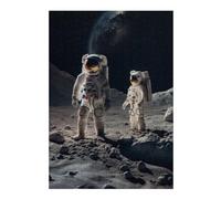 Jigsaw for Teenagerss 38x26cm/1000pcs Famous Astronaut Landing Jigsaw for Adults Hands-on Game Difficult Challenge Challenging Game Gifts 38x26cm/1000pcs