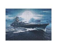 Jigsaw for Teenagerss 38x26cm/1000pcs German Battleship Puzzle for Adults Fun Games Precision Cutting Unique Birthday And Xmas Gifts 38x26cm/1000pcs