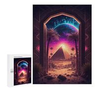 Jigsaw for Teenagerss 500 PCS An Ancient Retro Pyramid Jigsaws for Adults Relaxing Games For Family Fun Christmas Birthday Gifts 500 PCS