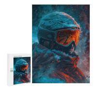 Jigsaw for Teenagerss 500 PCS Detailed Snow Storm Skier Adult Jigsaw Puzzle Brain Teaser Game Perfect Decoration Fun at Home Activities, 500 PCS