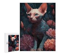 Jigsaw for Teenagerss 500 PCS Devon Rex Cat Dream Adult Jigsaw Puzzle Brain Teaser Game Perfect Decoration Fun at Home Activities, 500 PCS