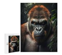 Jigsaw for Teenagerss 500 PCS Gorilla Generative AI Jigsaws for Adults Relaxing Games For Family Fun Christmas Birthday Gifts 500 PCS