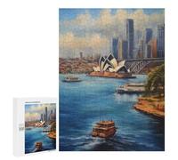 Jigsaw for Teenagerss 500 PCS Iconic Sydney Harbour Puzzles for Adults Relax Games Analysis And Logic Fun at Home Activities, 500 PCS