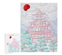 Jigsaw for Teenagerss 500 PCS Japanese House Adult Jigsaw Puzzle Brain Teaser Game Perfect Decoration Fun at Home Activities, 500 PCS