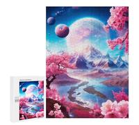 Jigsaw for Teenagerss 500 PCS Luminous Planet Puzzles for Adults Relax Games Analysis And Logic Fun at Home Activities, 500 PCS