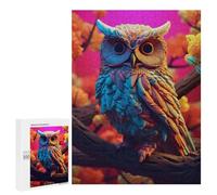 Jigsaw for Teenagerss 500 PCS Owl Abstract 3d Puzzles for Adults Relax Games Analysis And Logic Fun at Home Activities, 500 PCS