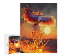 Jigsaw for Teenagerss 500 PCS Phoenix Mythology Fire Art Puzzle for Adults Relax Games But Fun And Humorous Unique Birthday And Xmas Gifts 500 PCS