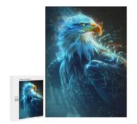 Jigsaw for Teenagerss 500 PCS Radiant Eagle Majesty Adult Jigsaw Puzzle Brain Teaser Game Perfect Decoration Fun at Home Activities, 500 PCS