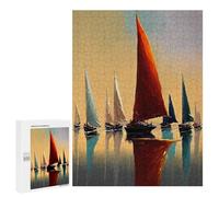 Jigsaw for Teenagerss 500 PCS Sail Boats Puzzle for Adults Relax Games But Fun And Humorous Unique Birthday And Xmas Gifts 500 PCS