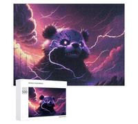 Jigsaw for Teenagerss 500 PCS Thundering Panda Storm -3 Puzzles for Adults Relax Games Analysis And Logic Fun at Home Activities, 500 PCS