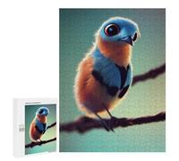 Jigsaw for Teenagerss 500 PCS Whimsical Feathered Friend on Perch Adult Jigsaw Puzzle Brain Teaser Game Perfect Decoration Fun at Home Activities, 500 PCS