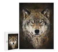 Jigsaw for Teenagerss 500 PCS Wolf Watercolors Teenagers Puzzles Relaxing Games Pattern Assembly Unique Birthday And Xmas Gifts 500 PCS
