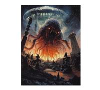Jigsaw for Teenagerss 52x38cm/1000pcs Alien Monster Invasion Jigsaw for Adults DIY Toys Difficult Challenge Christmas Birthday Gifts 52x38cm/1000pcs