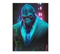 Jigsaw for Teenagerss 52x38cm/1000pcs Boss Gorilla in Suit Jigsaw for Adults Hands-on Game Difficult Challenge Challenging Game Gifts 52x38cm/1000pcs