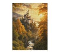 Jigsaw for Teenagerss 52x38cm/1000pcs Fairytale Fortress Jigsaw for Adults Hands-on Game Difficult Challenge Challenging Game Gifts 52x38cm/1000pcs