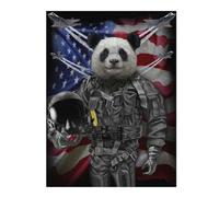 Jigsaw for Teenagerss 52x38cm/1000pcs Panda Jet Fighter Pilot Jigsaw for Adults Hands-on Game Difficult Challenge Challenging Game Gifts 52x38cm/1000pcs