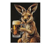 Jigsaw for Teenagerss 52x38cm/1000pcs Wallaby Beer Jigsaw for Adults Hands-on Game Difficult Challenge Challenging Game Gifts 52x38cm/1000pcs