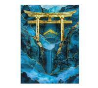 Jigsaw for Teenagerss 52x38cm/1000pcsJade Mountain Torii Gate Jigsaw for Adults Hands-on Game Difficult Challenge Challenging Game Gifts 52x38cm/1000pcs