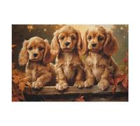 Jigsaw for Teenagerss 75x50cm/1000pcs American Cocker Spaniel Pu Puzzle for Adults Fun Games Precision Cutting Unique Birthday And Xmas Gifts 75x50cm/1000pcs
