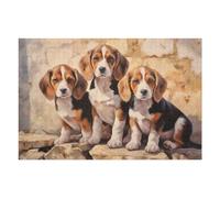 Jigsaw for Teenagerss 75x50cm/1000pcs Beagle Puppies Puzzle for Adults Fun Games Precision Cutting Unique Birthday And Xmas Gifts 75x50cm/1000pcs