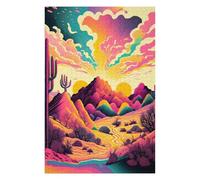 Jigsaw for Teenagerss 75x50cm/1000pcs Desert Sunset Dreamscape Jigsaw for Adults DIY Toys Difficult Challenge Christmas Birthday Gifts 75x50cm/1000pcs