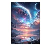 Jigsaw for Teenagerss 75x50cm/1000pcs Galactic Reflections Celestial Landscape -1 Puzzle for Adults Fun Games Precision Cutting Unique Birthday And Xmas Gifts 75x50cm/1000pcs