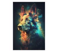 Jigsaw for Teenagerss 75x50cm/1000pcs German Shepherd Jigsaw for Adults Hands-on Game Difficult Challenge Challenging Game Gifts 75x50cm/1000pcs