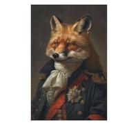 Jigsaw for Teenagerss 75x50cm/1000pcs Napoleon Red Fox Portrait Jigsaw for Adults Hands-on Game Difficult Challenge Challenging Game Gifts 75x50cm/1000pcs