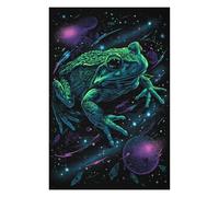 Jigsaw for Teenagerss 75x50cm/1000pcs Space Frog Art Print Puzzle for Adults Fun Games Precision Cutting Unique Birthday And Xmas Gifts 75x50cm/1000pcs