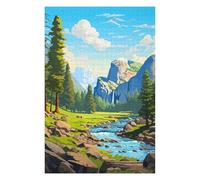 Jigsaw for Teenagerss 75x50cm/1000pcs Yosemite Spring Pixel Art Jigsaw for Adults Hands-on Game Difficult Challenge Challenging Game Gifts 75x50cm/1000pcs