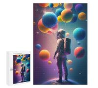 Jigsaw for Teenagerss1000 PCS Astronaut Floating with Balloons Puzzles for Adults Hands-on Game Enhance Memory Unique Birthday And Gifts 1000 PCS