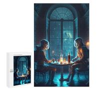 Jigsaw for Teenagerss1000 PCS Astronauts in A Victorian Tea Room Puzzles for Adults Hands-on Game Enhance Memory Unique Birthday And Gifts 1000 PCS