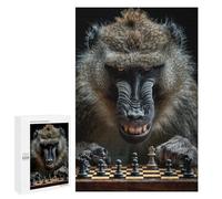 Jigsaw for Teenagerss1000 PCS Baboon Chess Puzzle for Adults Fun Games Difficult Challenge Deal As Gifts for The Whole Family 1000 PCS