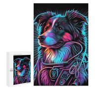 Jigsaw for Teenagerss1000 PCS Chien Synthwave Puzzle for Adults Fun Games Difficult Challenge Deal As Gifts for The Whole Family 1000 PCS