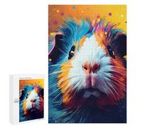 Jigsaw for Teenagerss1000 PCS Colorful Guinea Pig Art Adult Puzzles Relaxing Games Difficult Challenge Unique Birthday And Gifts 1000 PCS