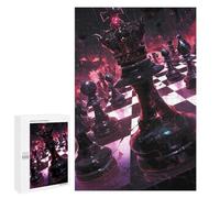Jigsaw for Teenagerss1000 PCS Dark Chessboard King Puzzle for Adults Fun Games Difficult Challenge Deal As Gifts for The Whole Family 1000 PCS