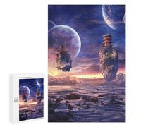 Jigsaw for Teenagerss1000 PCS Distant Fantasy Worlds Puzzles for Adults Hands-on Game Enhance Memory Unique Birthday And Gifts 1000 PCS