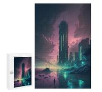 Jigsaw for Teenagerss1000 PCS Dystopian Cityscape Puzzles for Adults Relaxing Games Wall Decoration Unique Birthday And Gifts 1000 PCS